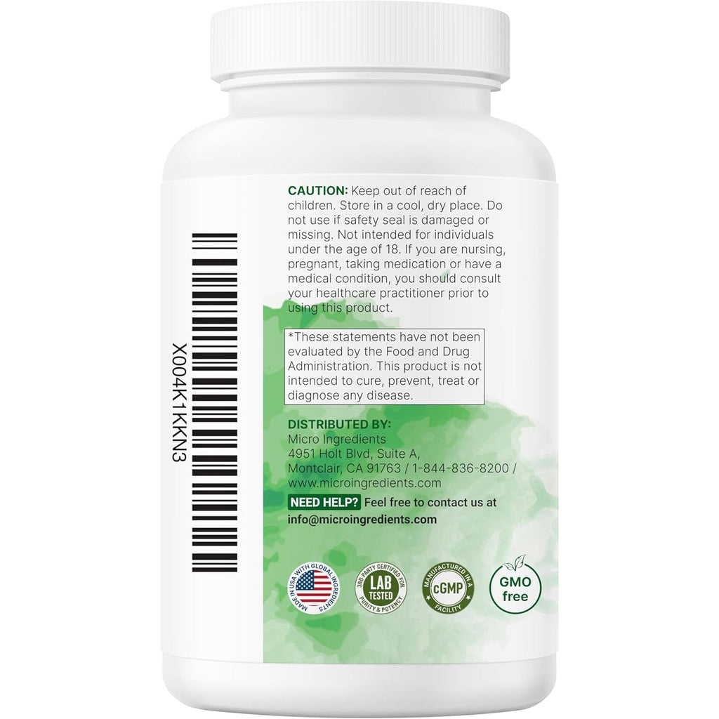 Micro Ingredients Probiotics 200 Billion CFU, 120 Veggie Capsules | Mega Probiotics for Men & Women | 40 Strains with Prebiotics, Postbiotics & Digestive Enzymes | Gut, Immune & Digestive Health