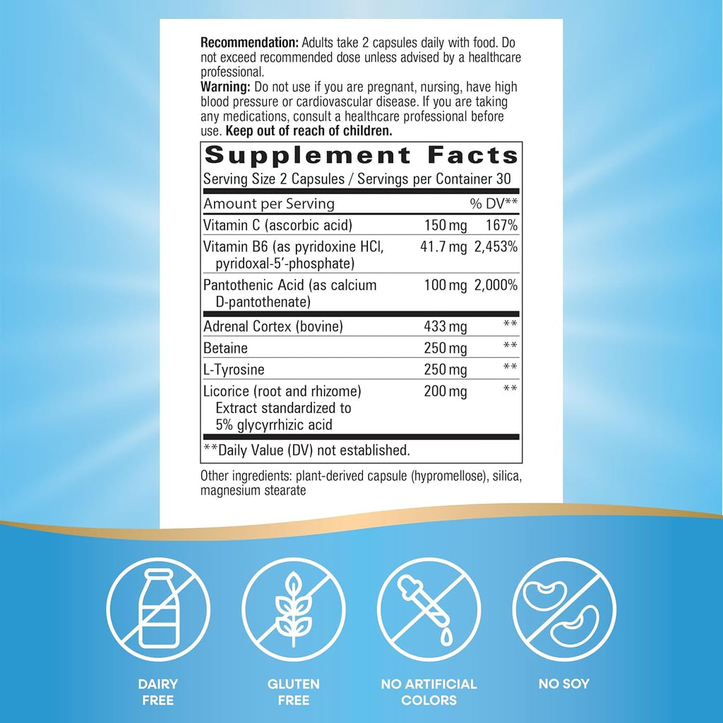 Nature'S Way Fatigued to Fantastic! Adrenal Stress End, Stress-Related Fatigue Support*, 60 Count