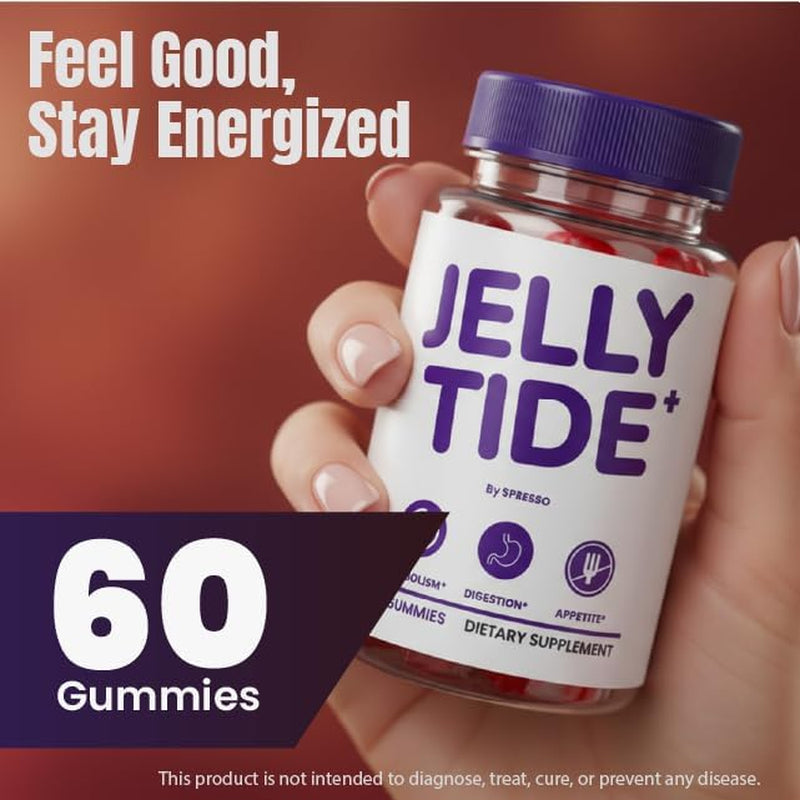 (1 Pack) Jelly Tide Gummies, Official Jellytide Supplement Gummys with Premium Ingredients, Advanced Formula Support for Overall Health & Wellness Reviews (60 Gummies)