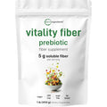 Micro Ingredients Vitality Prebiotic Fiber Powder, 1Lb | Easy Mix Powder for Digestive & Gut Health | Daily Prebiotic Soluble Fiber Supplement for Women and Men | Unflavored, Sugar Free & Vegan