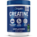 Orgain Creatine Monohydrate Micronized Powder, 100 Servings, Unflavored, Supports Muscle Growth, Post Workout Recovery and Brain Health, No Artificial Additives, for Men & Women (Packaging May Vary)