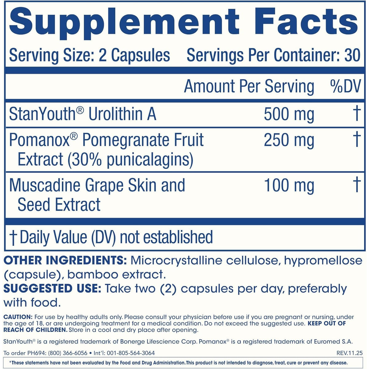 Prohealth Full Spectrum Urolithin a | 60 Capsules | Cellular Support for Healthy Aging | with Pomegranate & Red Grape Extracts | Ultra-Pure, Triple Lab-Tested | Manufactured in the USA