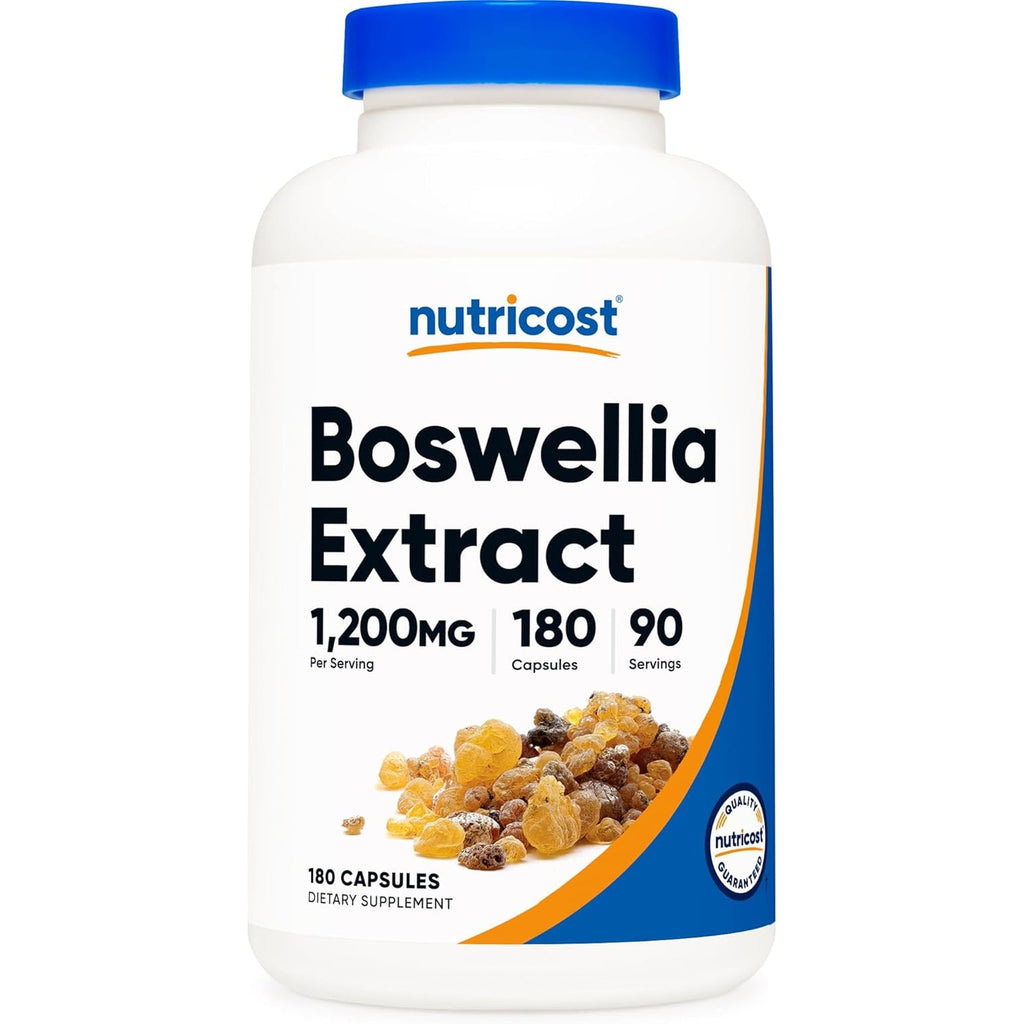 Nutricost Boswellia Extract 180 Capsules for 90 Servings per Bottle - Gluten Free and GMO Free, Vegan
