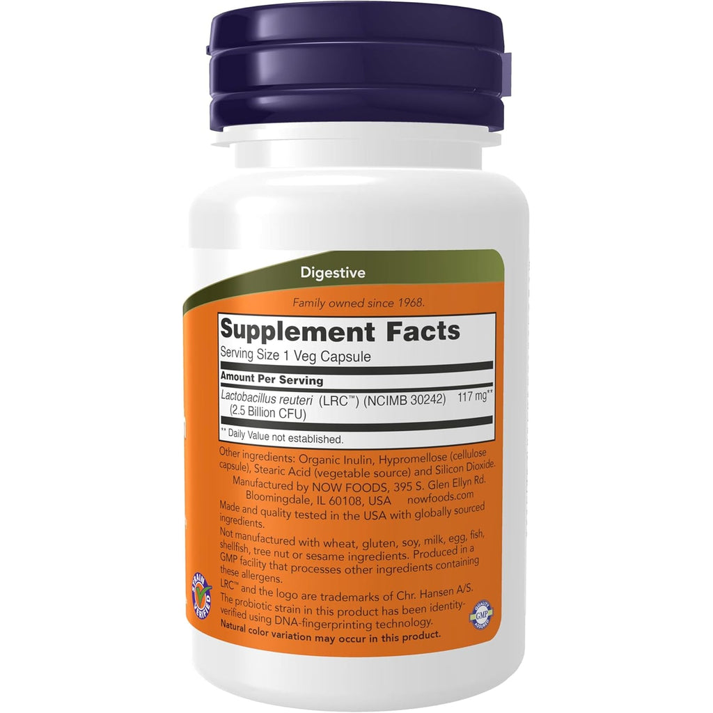 Now Supplements, Clinical Heart Health Probiotic, Circulatory Support*, Supports Cholesterol Levels Already within the Normal Range*, Clinical Strain NCIMB 30242, 60 Veg Capsules