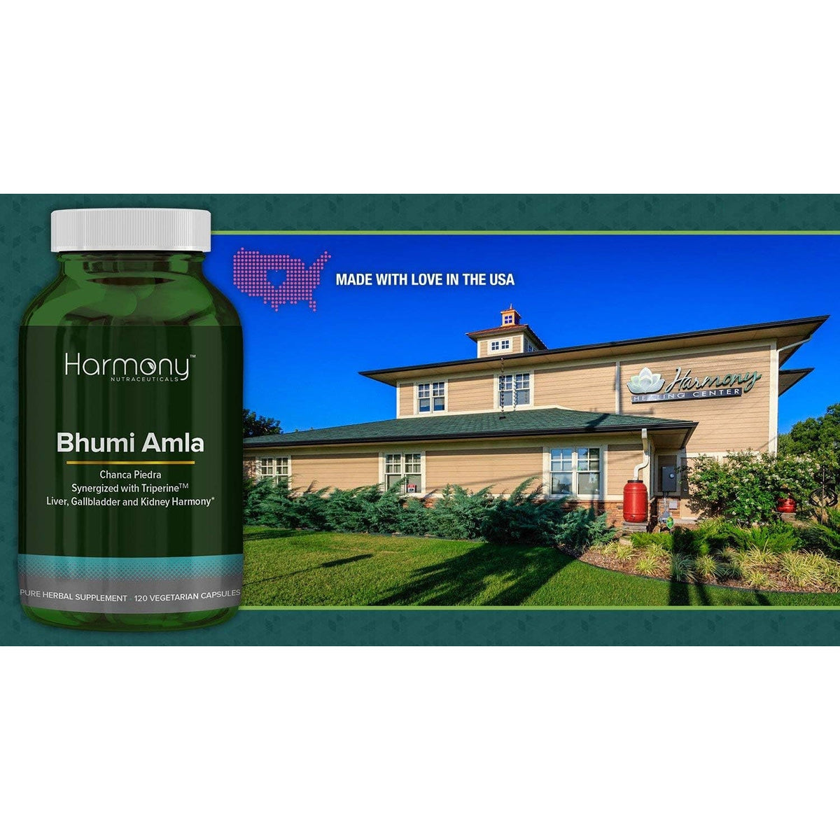 Bhumi Amla Supreme - Chanca Piedra – Harmony Nutraceutical Highest Potency, Maximum Bioactivity, Pure Herbal Supplement for Liver, Gallbladder & Kidney