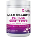 NATURE TARGET Multi Collagen Peptides Powder - Type I, II, III, V, X - Hydrolyzed Collagen Peptides with Vitamin C Hyaluronic Acid, Supports Skin Hair Nail & Joint, Grass-Fed, Non-Gmo, 35 Servings