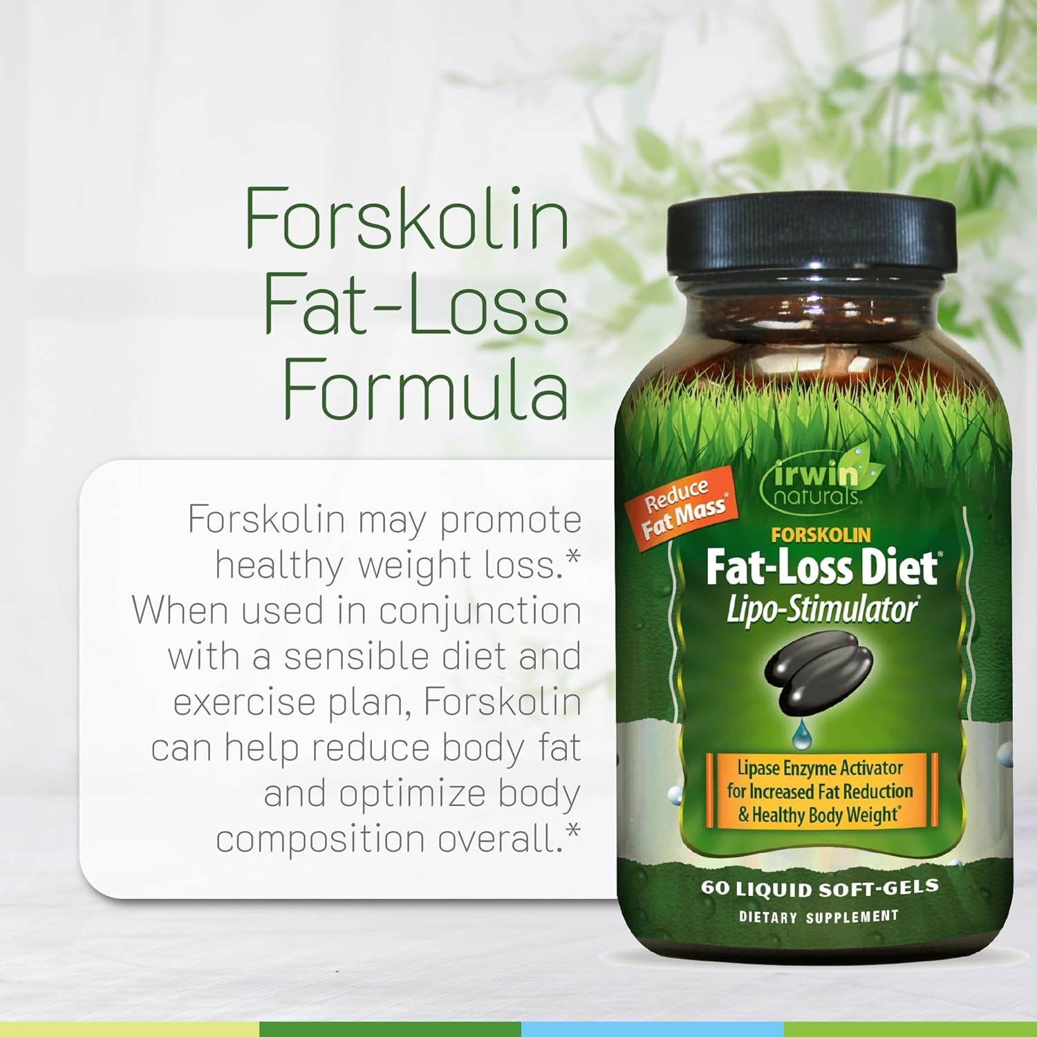Irwin Naturals Forskolin Fat Loss Diet Supplement, 60 Count