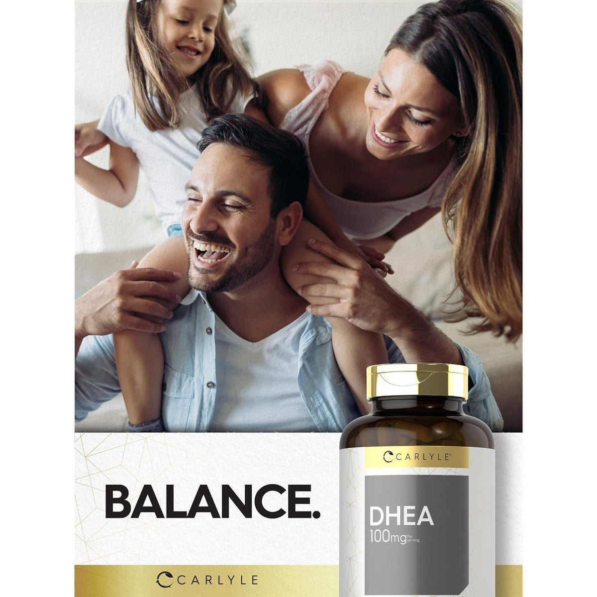 Carlyle DHEA 100Mg Supplement | 300 Capsules | for Women and Men | Non-Gmo & Gluten Free