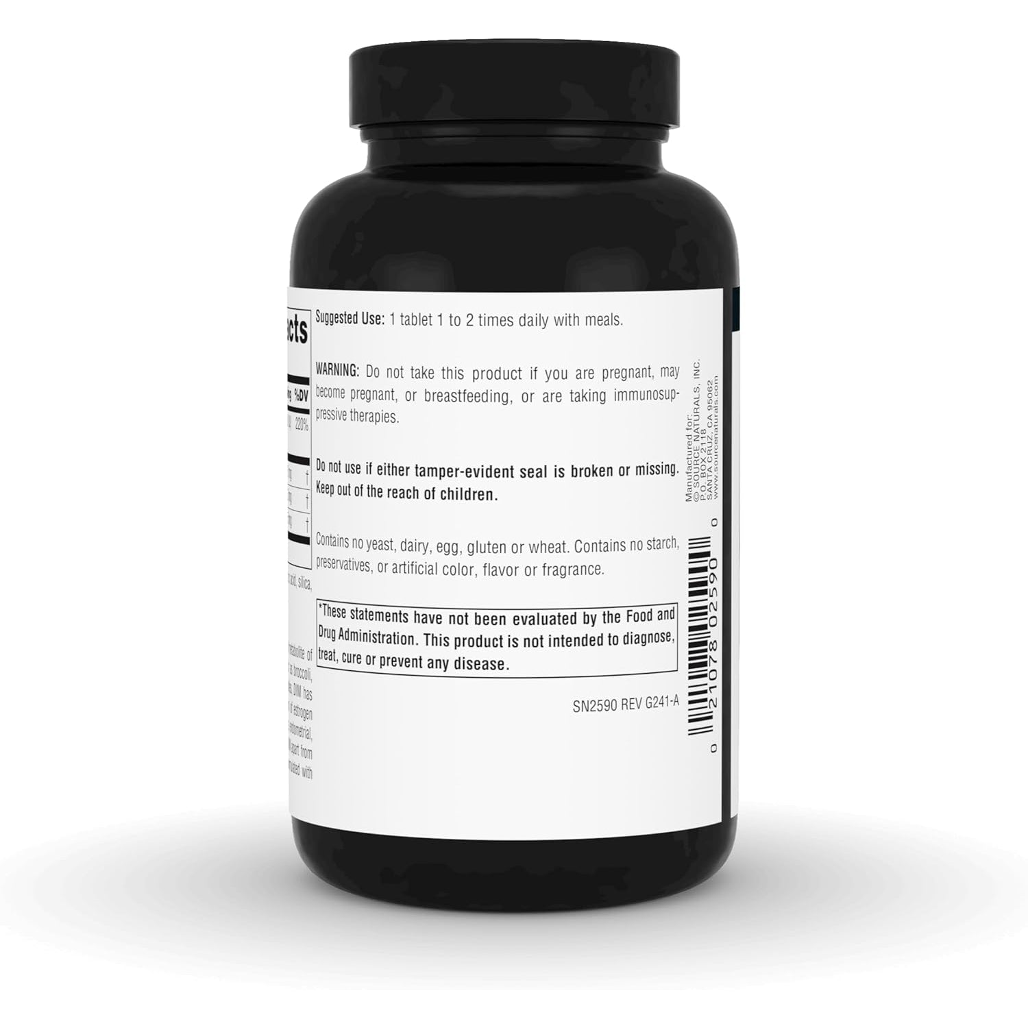 Source Naturals DIM, Diindolylmethane 200Mg with Bioperine, Vitamin E & More - 120 Tablets