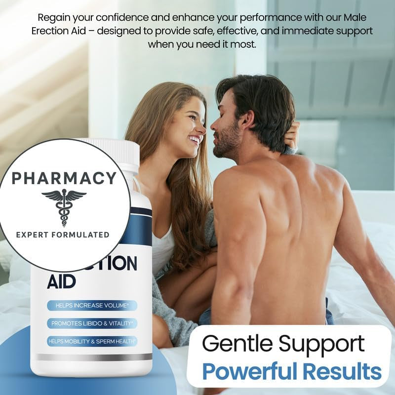 Male Enhancing Supplement – Fast Acting Pills for Men 3Rd Party Lab Tested | Testosterone Booster, Maca Root, Epimedium,Tongkat Ali | 60 Capsules