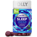 OLLY Extra Strength Sleep Gummy 5 Mg Melatonin, L-Theanine, Chamomile, Lemon Balm Extracts, Sleep Aid, Blackberry Flavor - 90 Count