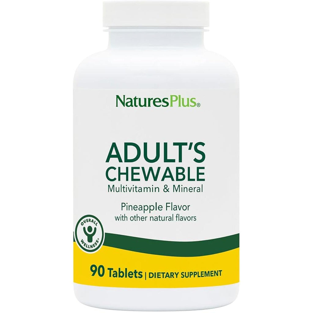 Naturesplus Adult'S Chewable, Pineapple Flavor - 90 Tablets - Multivitamin & Mineral - Vegan, Gluten Free - 90 Servings