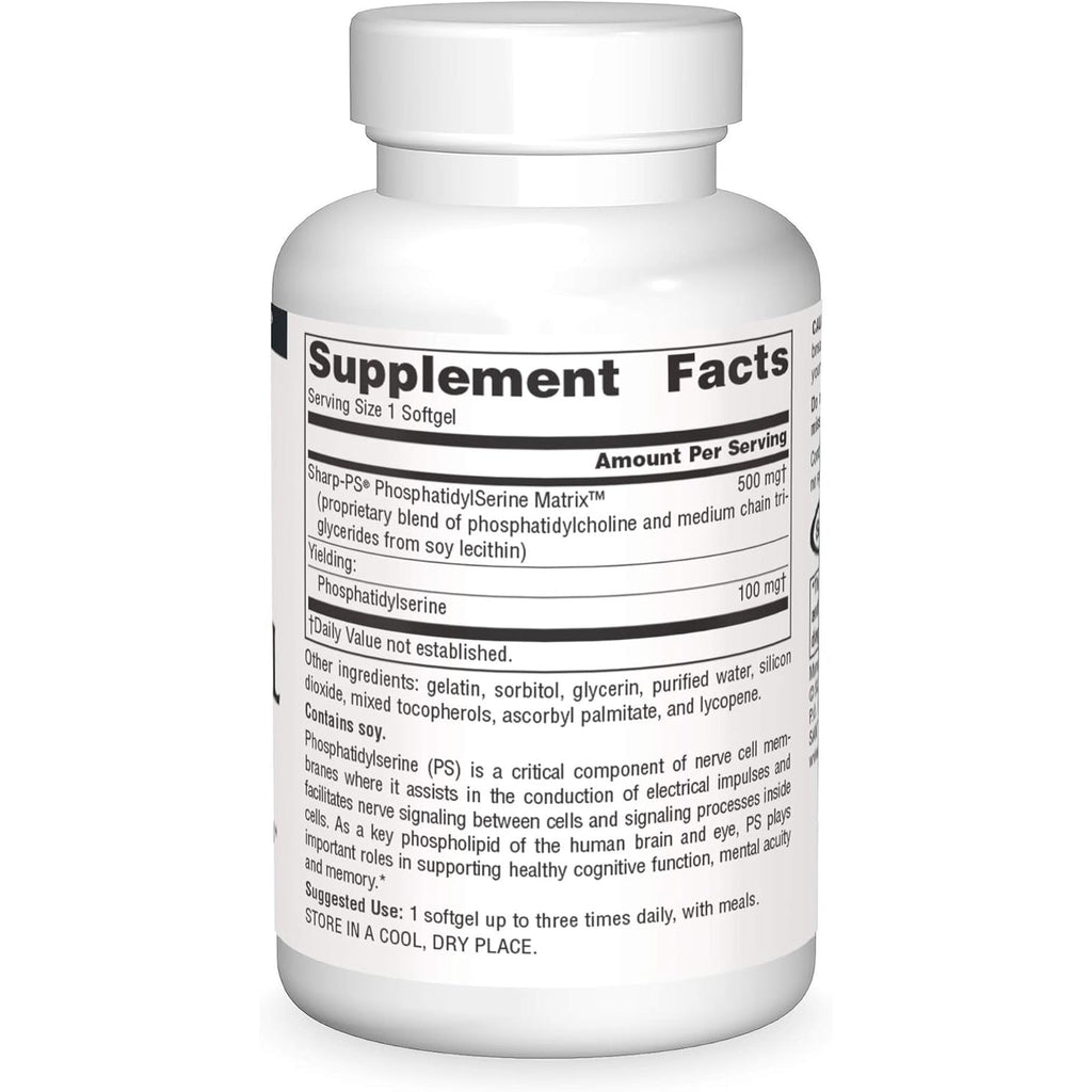 Source Naturals Phosphatidyl Serine Matrix 500Mg - 60 Softgels