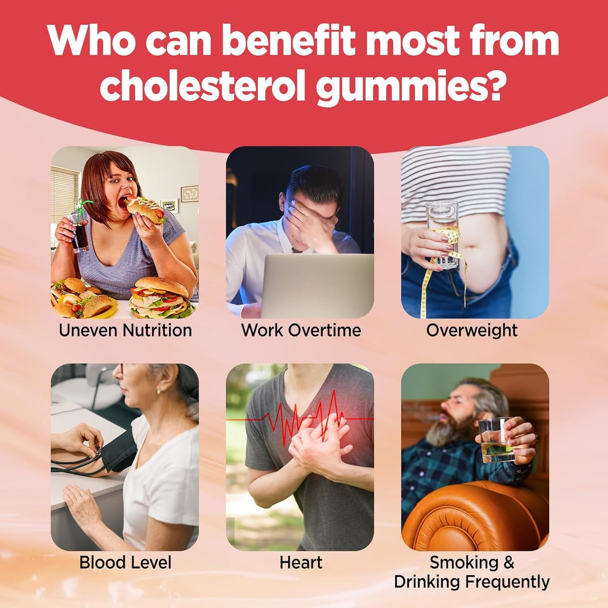 Cholesterol Supplements Gummies Sugar Free, Plant Sterols and Stanols Supplements plus Citrus Bergamot, Coq10 & Vitamins, Organic, Vegan, Natural Mixed Berry Flavor, 60 Chewables