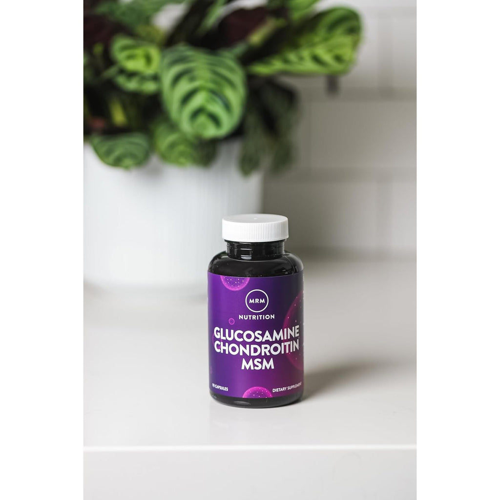 MRM Nutrition Glucosamine Chondroitin MSM - Joint Support Supplement with Glucosamine Sulfate, Chondroitin Sulfate & MSM for Cartilage & Mobility Health, for Women & Men, Gluten Free - 30 Servings