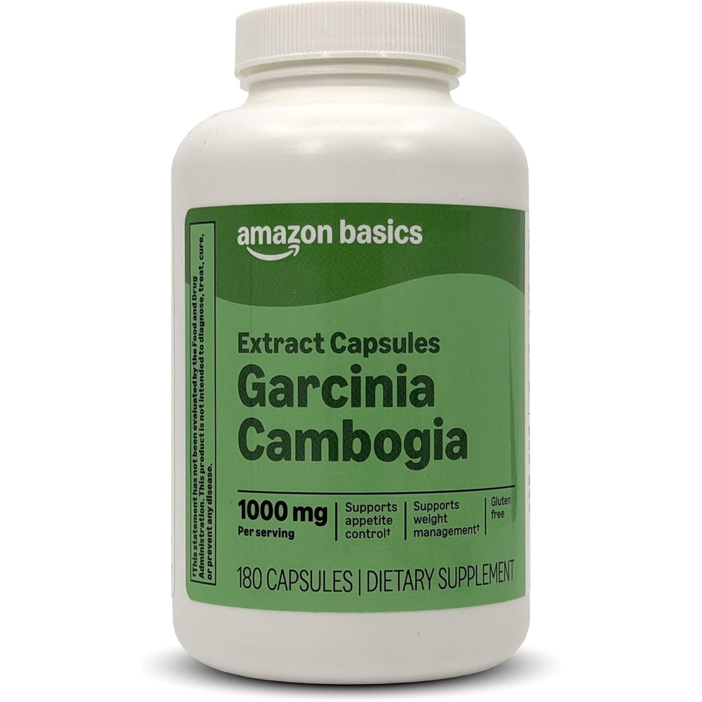 Amazon Basics Garcinia Cambombogia Capsules, 1,000 Mg, 180 Count