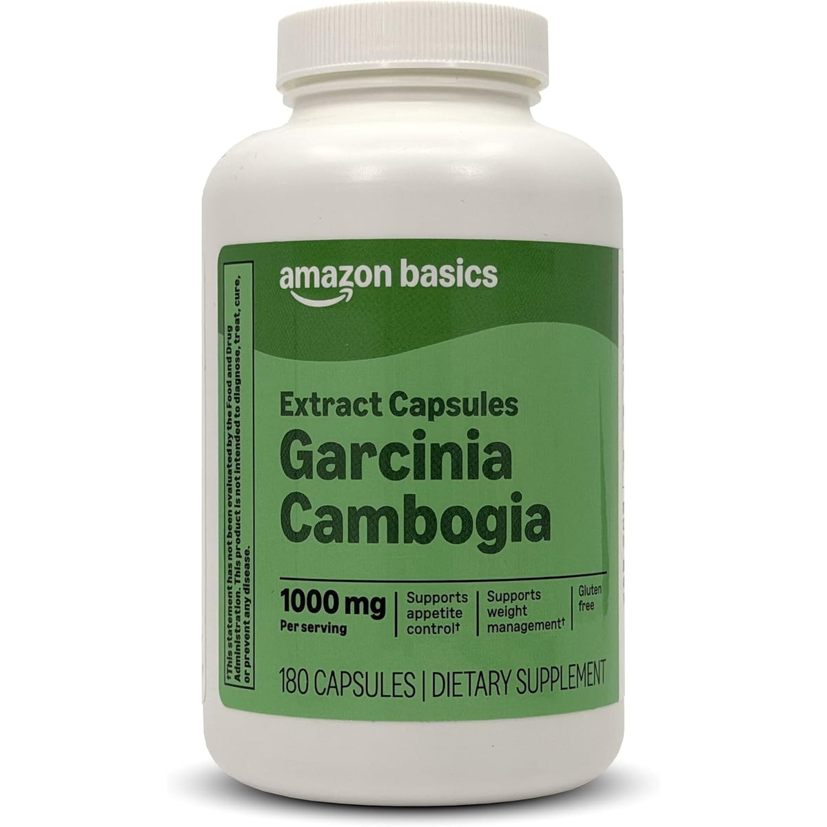 Amazon Basics Garcinia Cambombogia Capsules, 1,000 Mg, 180 Count