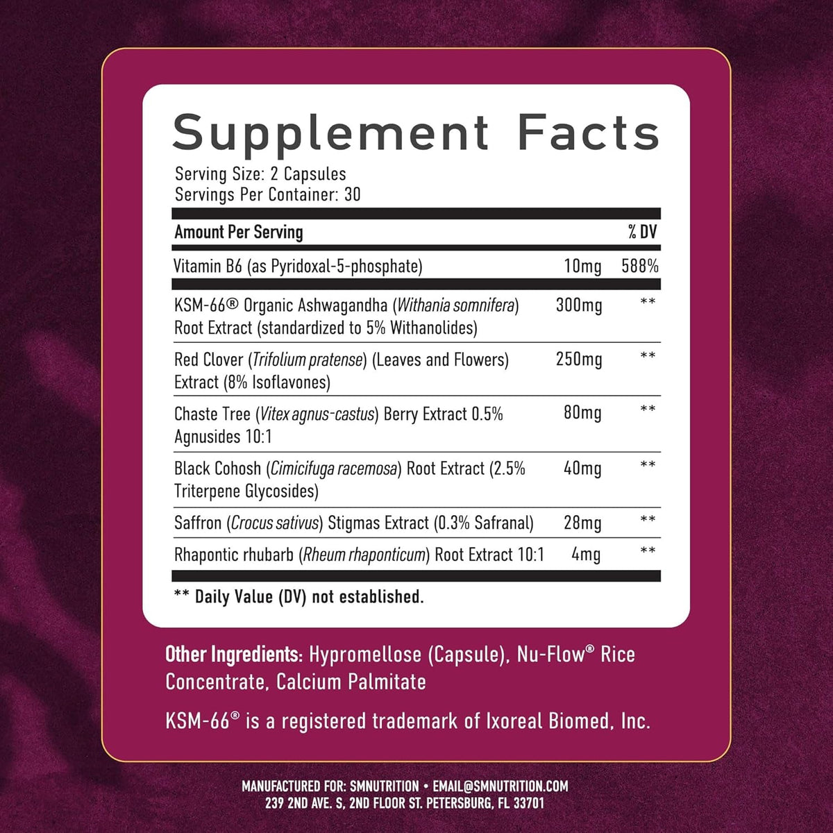 Perimenopause Support for Women Supplement | Hormone Balance, Mood, Sleep, Cycle Regularity & Cooling Support | Black Cohosh, Vitex, Saffron | Peri Menopause Supplements for Women | Non-Gmo | 60 Ct