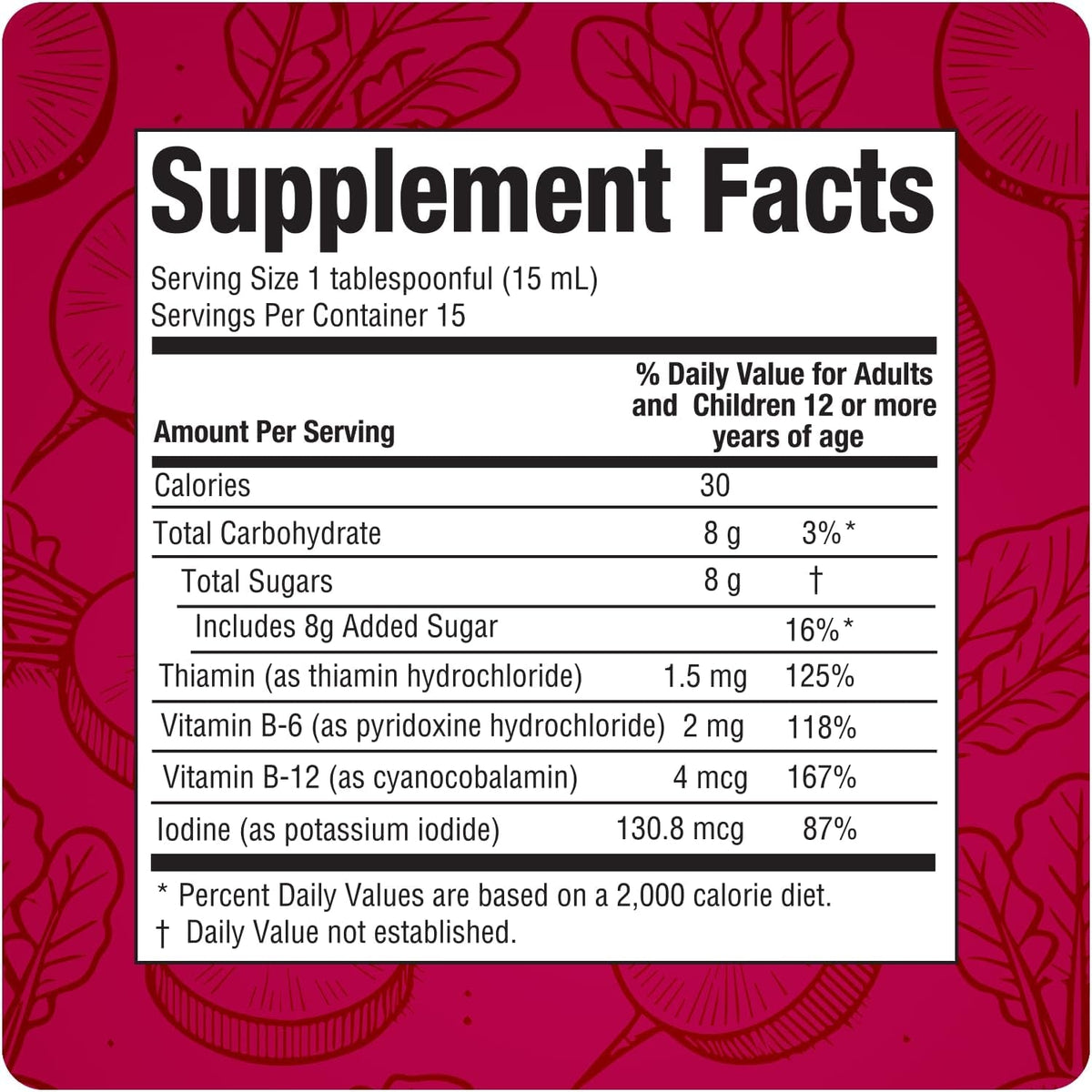 Ionized Radish Dietary Liquid Supplement with Iodine, Vitamin B1, B6 & B12, Wellness & Digestive Support, Helps Maintain Natural Energy & Nutrient Balance, 8 Fl Oz, Pack of 1