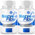 (2 Pack) Nerve Flow Capsules, Official Nerve Flow Pills Made with All Natural Ingredients, Maximum Strength Nerveflow Sciatic Support Supplement with Advanced Vitamins for Women & Men (120 Capsules)