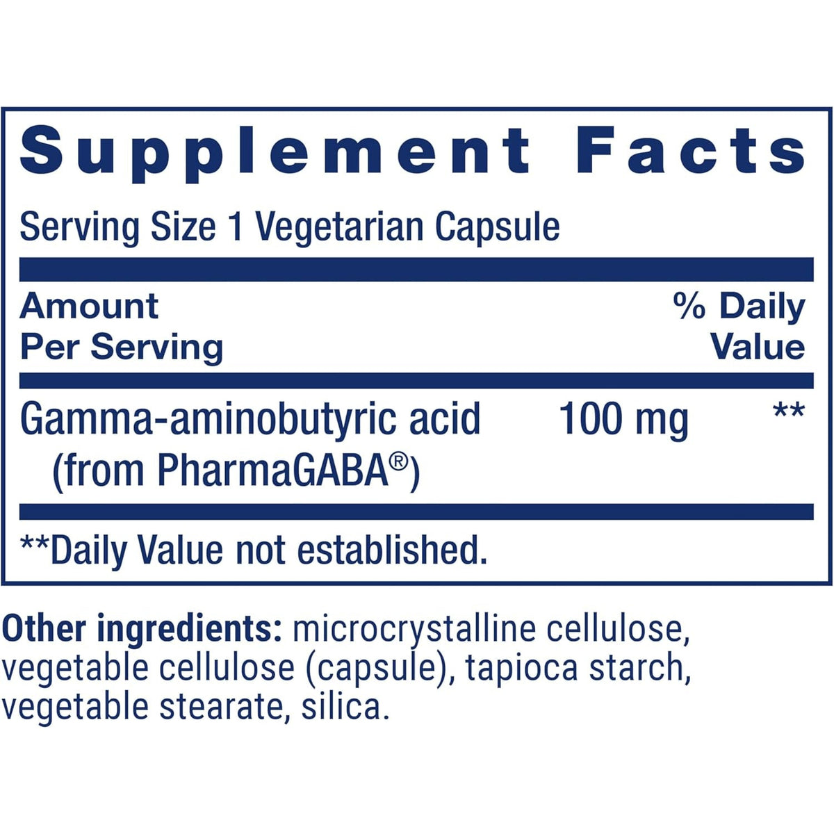Life Extension GABA, Stress Support, GABA Supplement, Mood Support, Sleep, Relaxation, Gluten-Free, Non-Gmo, Vegetarian, 60 Capsules