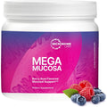 Microbiome Labs Megamucosa Gut Health Powder - Digestive Supplement with Complete Mucosal Support for Healthy Gut & Immune Function - Dairy-Free Immunoglobulins & Amino Acids - Berry Acai (5.5 Oz)