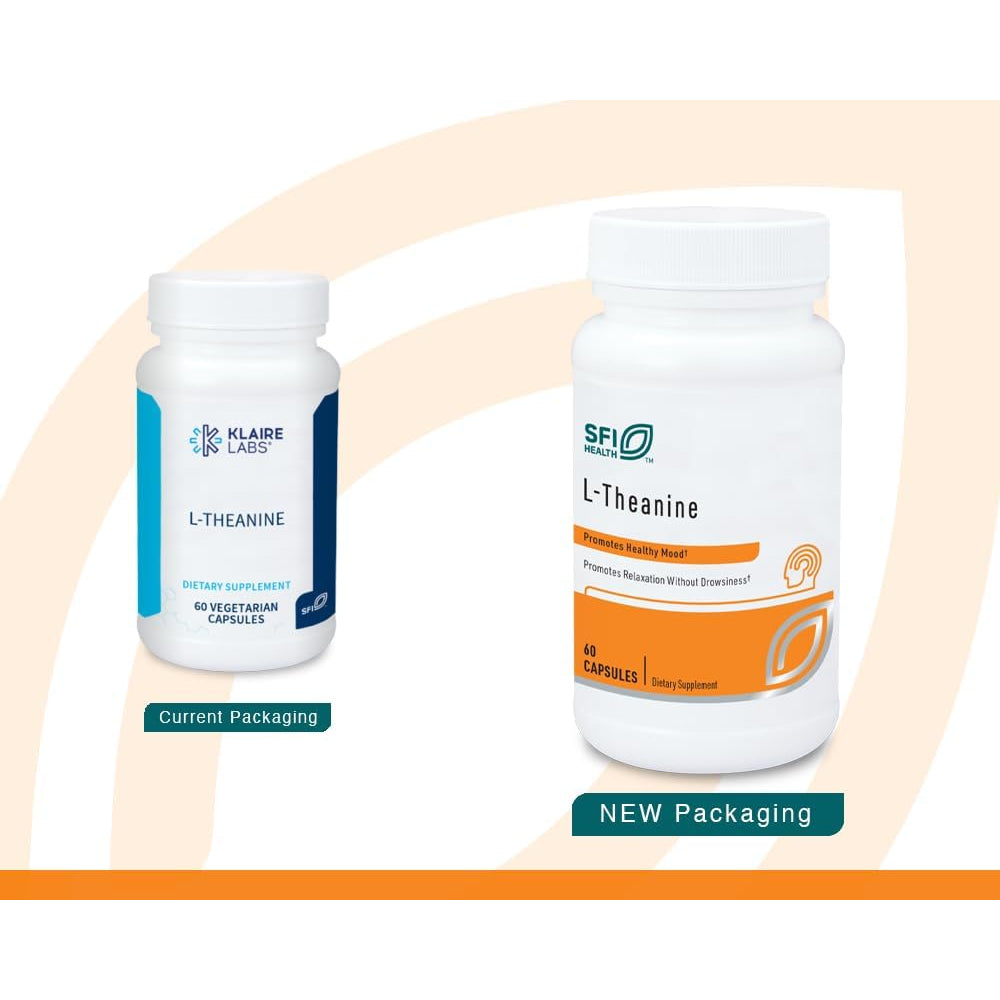 SFI Health Klaire Labs L-Theanine - 100Mg Suntheanine to Promote Promote Relaxation (60 Capsules)