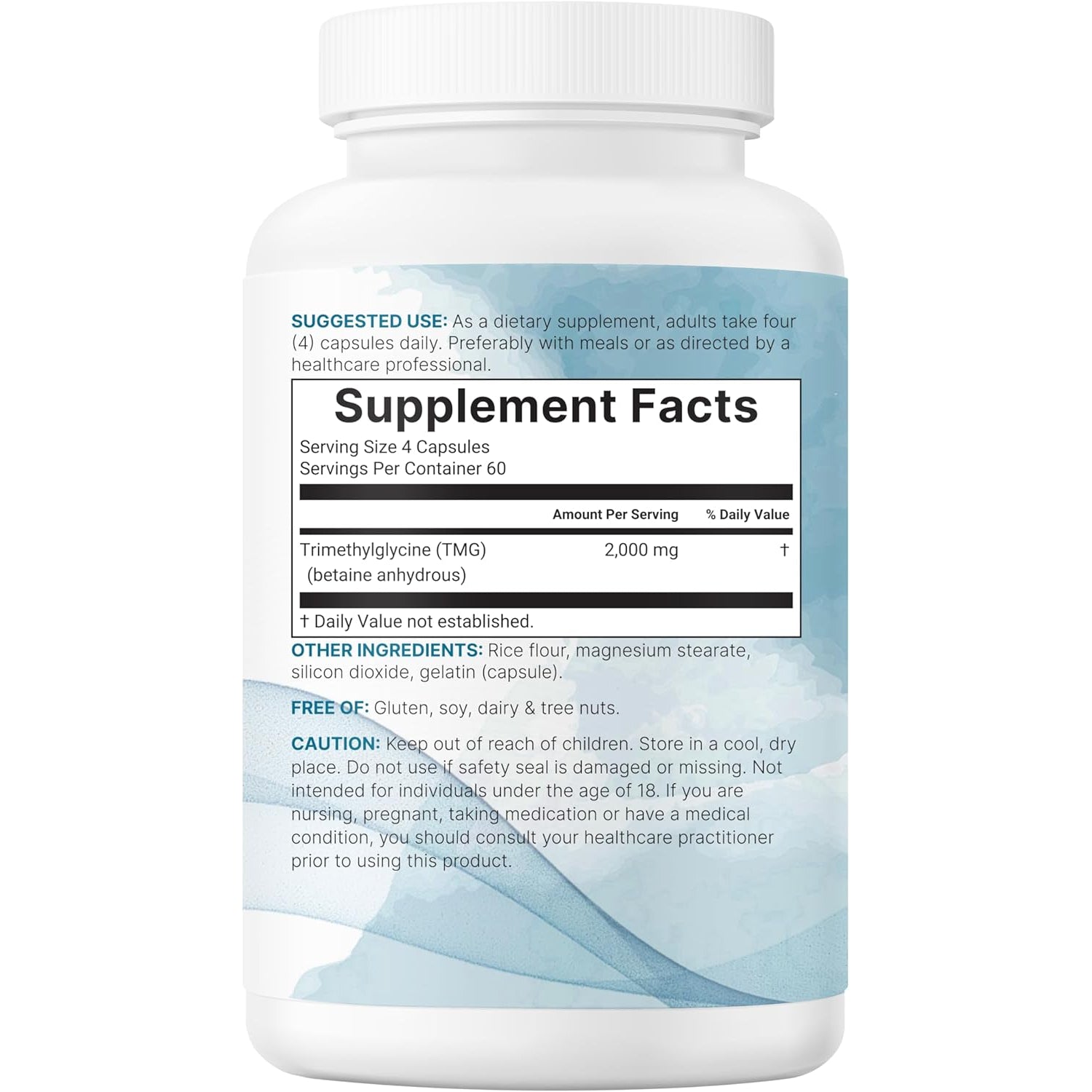 Micro Ingredients TMG 2000Mg, 240 Capsules | Double Strength Betaine Anhydrous Trimethylglycine* | Non-Gmo, Gluten Free