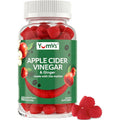 YUM-V'S Apple Cider Vinegar Gummies – ACV Gummies with Ginger & the Mother – Supports Metabolism, Vitality & Daily Wellness – Natural Apple Flavor Vegan, Non-Gmo, Gluten-Free, Cider Gummy – 60 Count