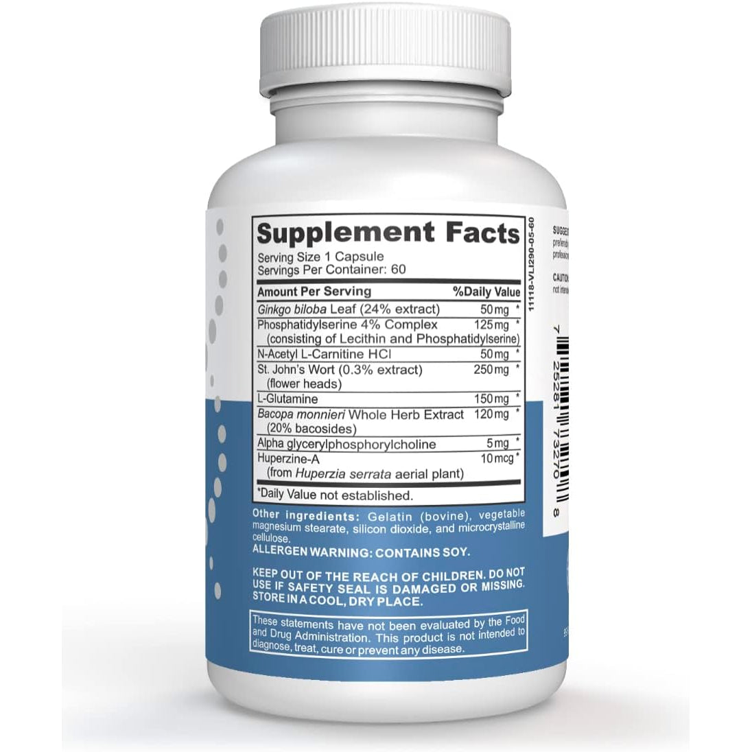 Advanced Memory Formula Extreme Brain Booster, Brain Supplement for Memory, Focus and Mental Performance, Memory Vitamins for Better Brain Health, Manufactured in the USA