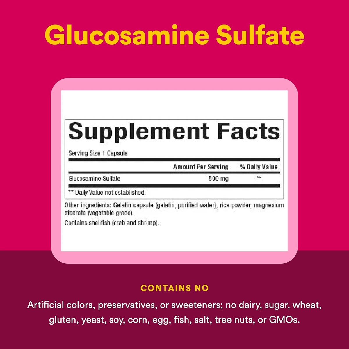 Natural Factors, Glucosamine Sulfate, Supports Healthy Joint Mobility, Cartilage and Connective Tissue, 180 Capsules