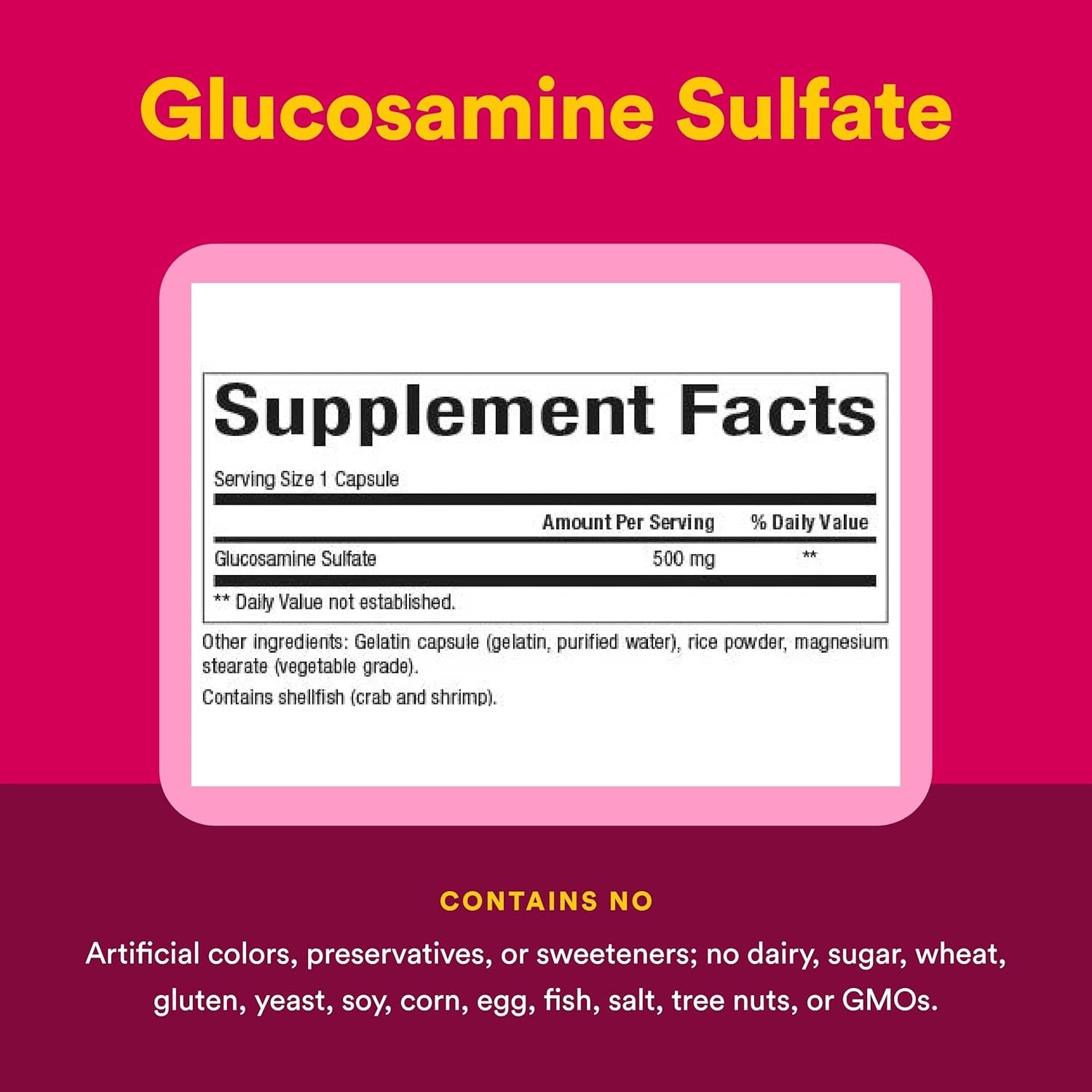 Natural Factors, Glucosamine Sulfate, Supports Healthy Joint Mobility, Cartilage and Connective Tissue, 180 Capsules