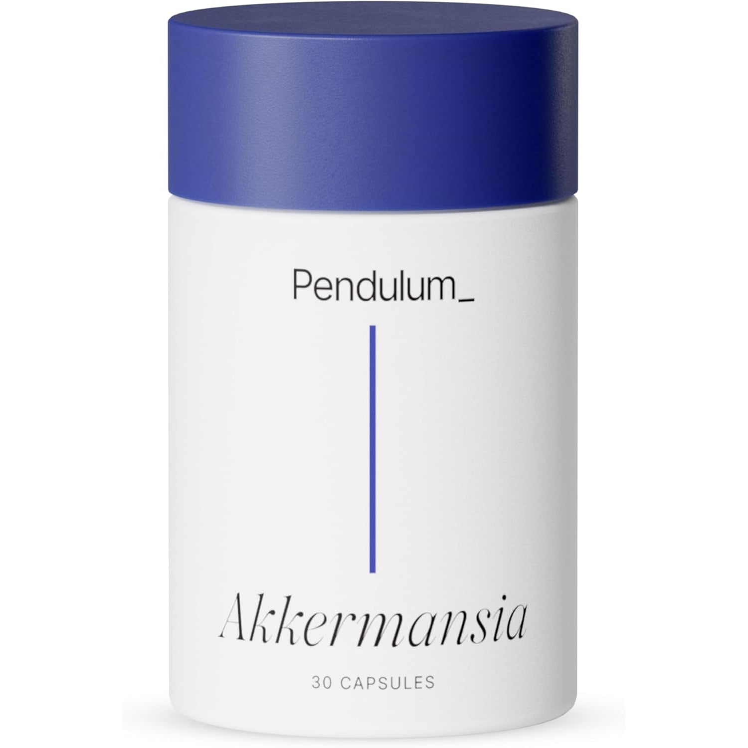 Pendulum Akkermansia Probiotic with Prebiotic Fiber - Increases GLP-1 Production, Delayed Release, Third-Party Tested, 100M AFU Live Strain for Gut Health for Men & Women (30 Capsules, 1-Pack)