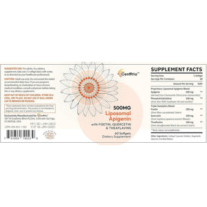 Liposomal Apigenin 500Mg Softgels - Optimal Apigenin Supplement with Fisetin, Quercetin and Theaflavins (60 Count (Pack of 1))