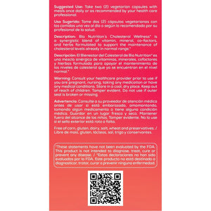 Bio Nutrition Cholesterol Wellness, 60 Capsules