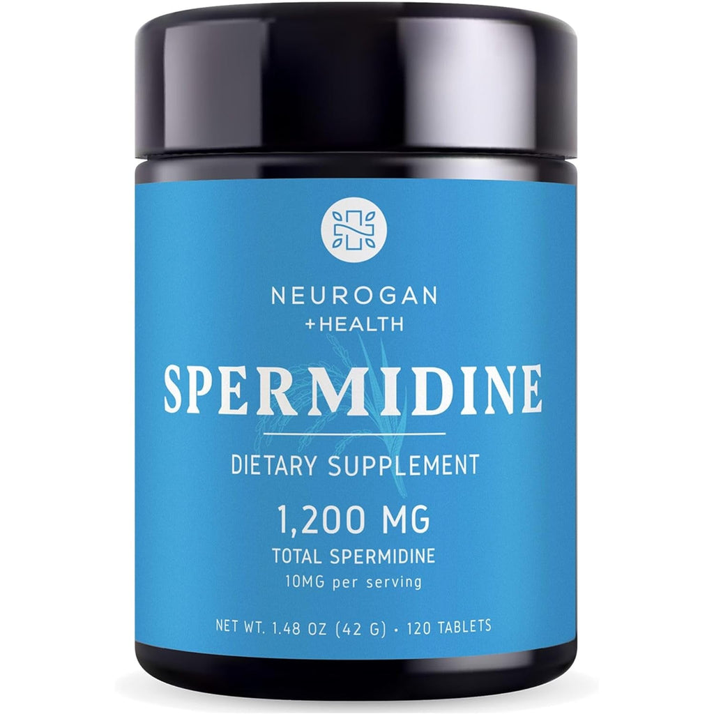 Neurogan Spermidine Supplement - 1200Mg - 99% Pure 100X More Potent than Rice & Wheat Germ Extract - for Cellular Health, Anti-Aging & Energy* - Made in USA - 10MG per Serving - 120 Servings
