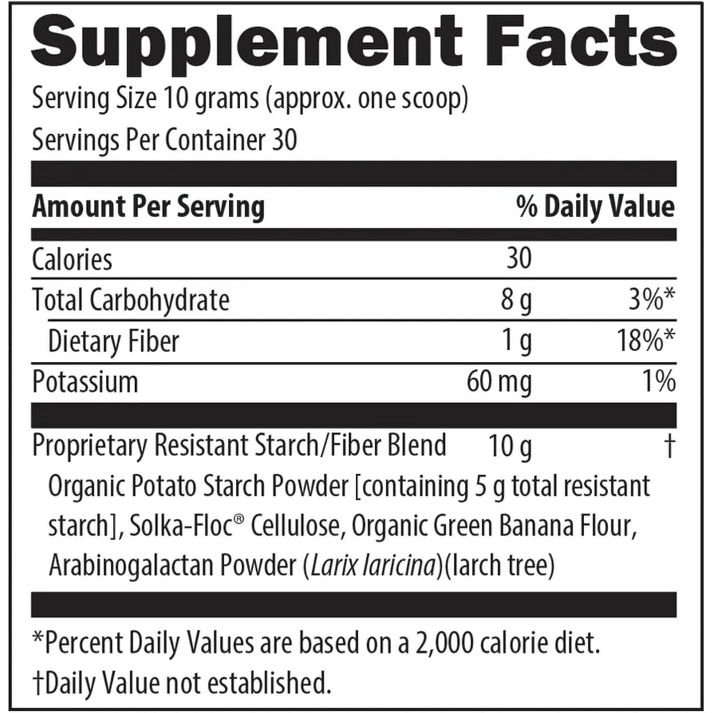 Dr. Christianson RS Complete - RS2 Resistant Starch Supplement Powder with Organic Green Banana Flour - Non-Gmo + Dairy-Free Fiber Powder Supplement - the Metabolism Reset Diet (30 Servings / 300G)