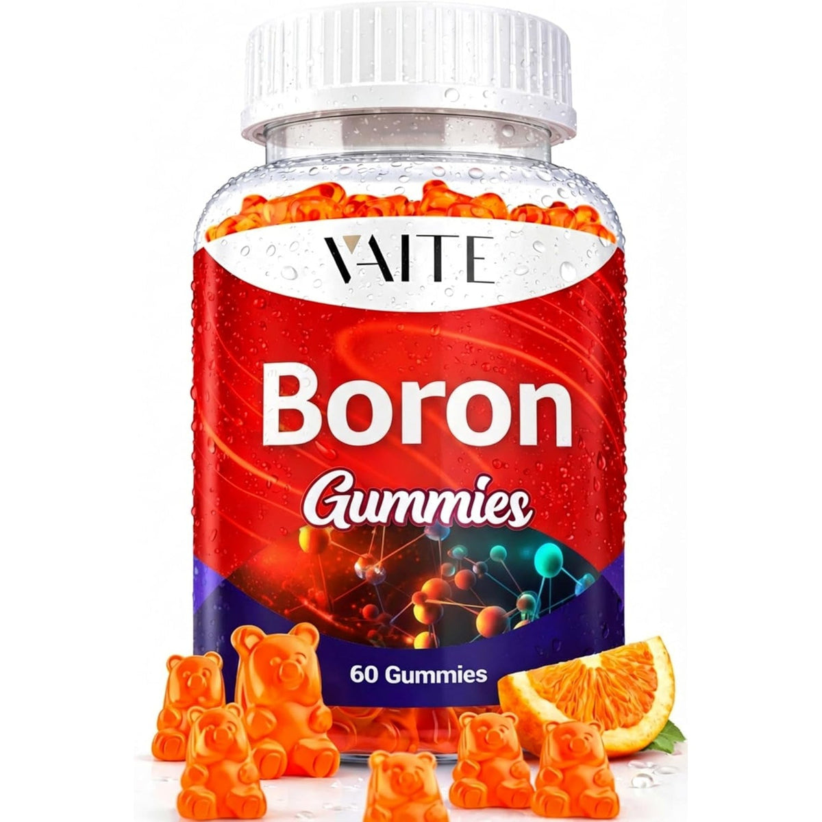 Boron Supplement for Men & Women – 10Mg Gummies – Vegan, Non-Gmo, Gluten-Free – Supports Bone Strength, Joint Flexibility & Immune System – Essential Mineral for Bone Density – 60 Chewables