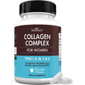 Bioschwartz Hydrolyzed Collagen Peptide Capsules - Multi Collagen Supplements for Women Types I, II, III, V, X with Vitamin C, Biotin, Keratin and Hyaluronic Acid for Skin, Hair & Nails - 135Ct