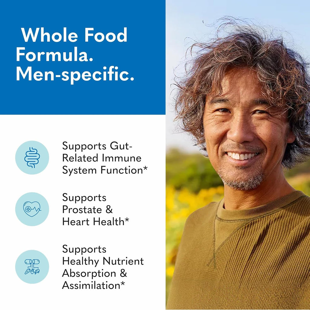 Garden of Life Raw Probiotics Men 50 & Wiser - 85 Billion Live Cultures - Supports Immune, Colon & Gut Health - 90 Vegetarian Capsules