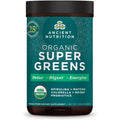 Ancient Nutrition Super Greens Powder, Organic Superfood Powder with Probiotics Made with Spirulina, Chlorella, Matcha, and Digestive Enzymes, 25 Servings, 7.05Oz