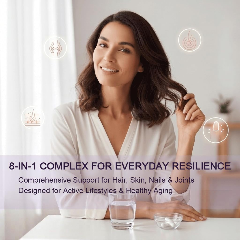 LUMINE Multi Collagen Complex Capsules – Non-Gmo, Gluten-Free & Easy to Swallow (120 Capsules)