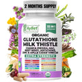 Glutathione NAC Milk Thistle Supplement | Liver Health Support | 32-In-1 Herbal Antioxidant Formula with Chanca Piedra, Turmeric, Dandelion Root, Beet Root & Zinc | Halal Vegan Organic Daily Wellness