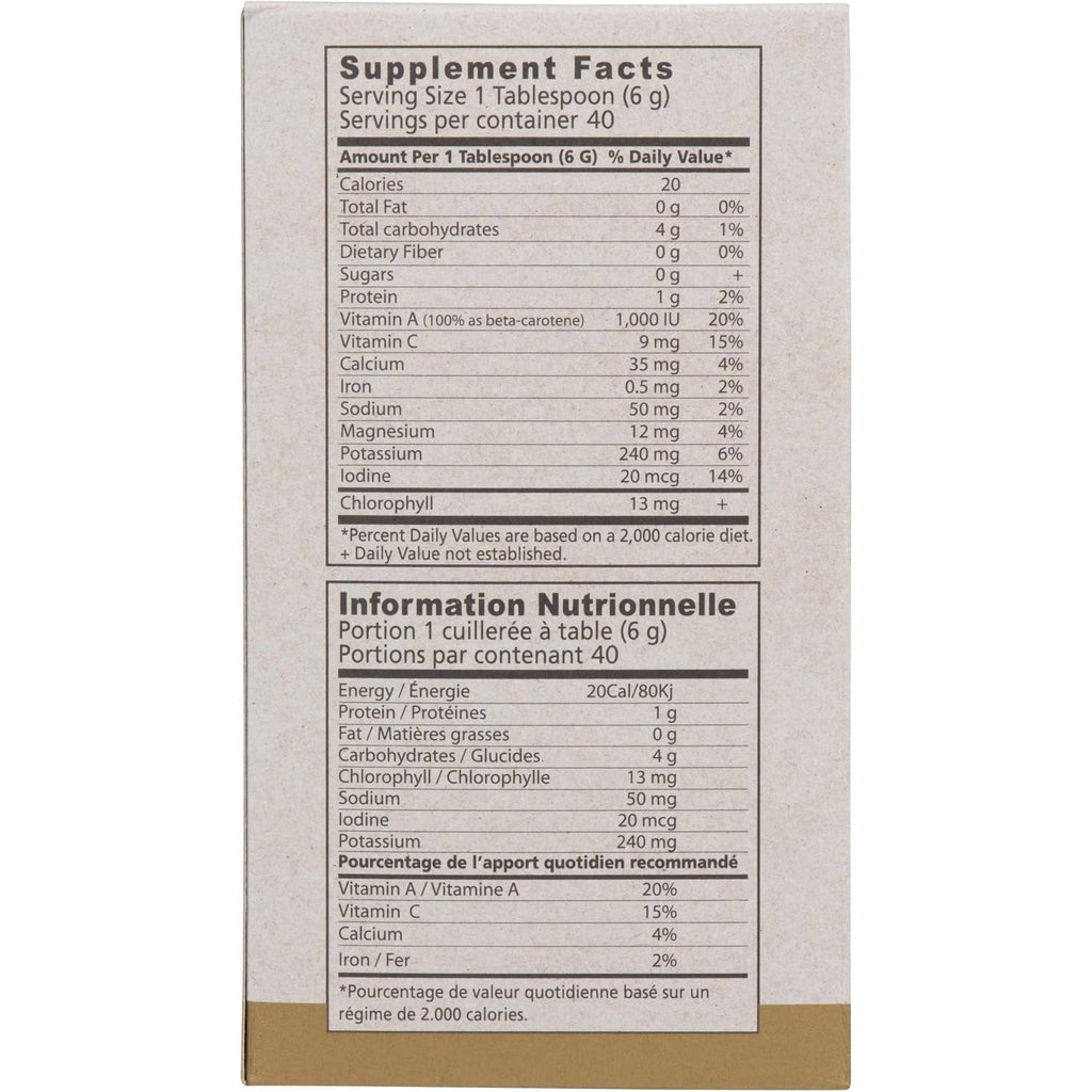 Dr. Hagiwara'S Original Premium W/Kelp - Organic Barley Grass Juice Powder 8.5Oz (240G) - 40 Servings