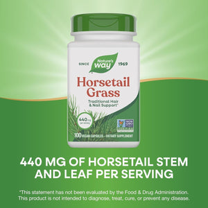 Nature'S Way Premium Herbal Horsetail Grass 440 Mg, 100 Vcaps