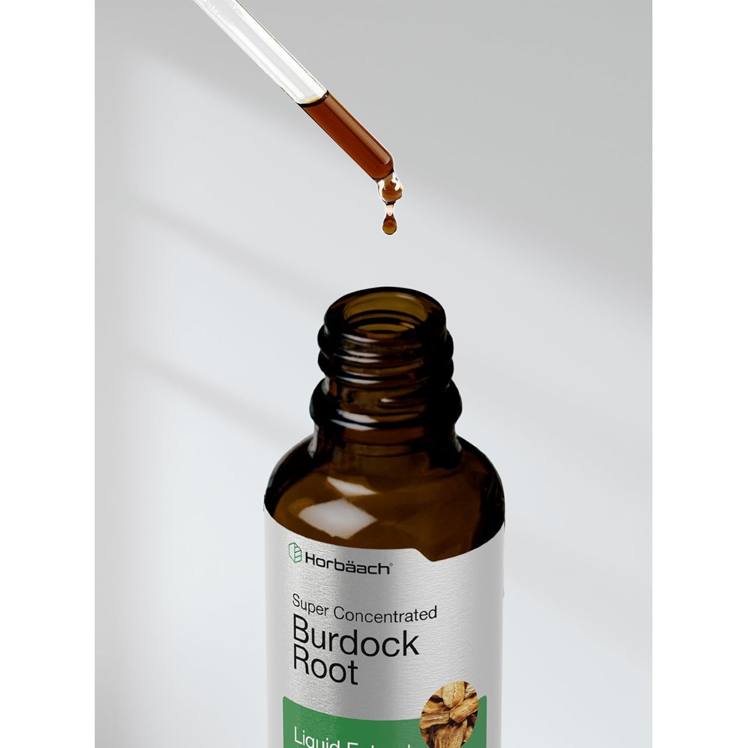 Horbäach Burdock Root Tincture | 2 Fl Oz | Super Concentrated Herb Extract | Vegetarian, Non-Gmo, Glutren Free, Alcohol Free