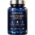 Priority Complex, Hair Health Supplement for Women, L-Leucine, L-Cystine,Daily Beauty Support, 120 Capsules(1Pc)