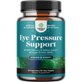 Natures Craft Eye Pressure Support with Bilberry Extract - Vegan Eye Health Supplement for Adults for Ocular Pressure Relief with Saffron Ginkgo Niacin and More Vitamins Vision Support - 30 Count