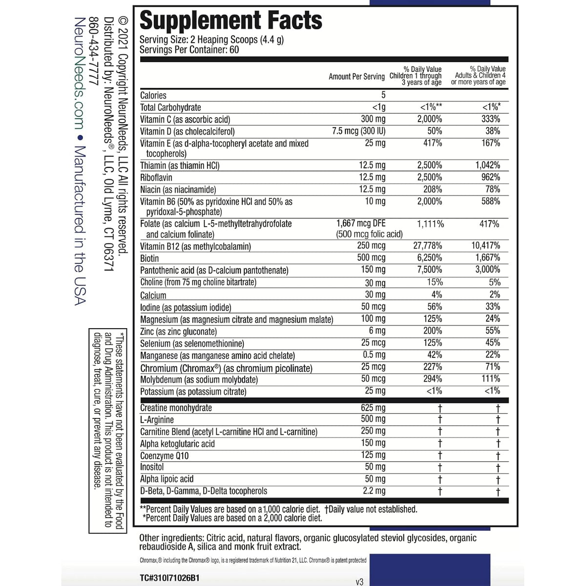 Spectrumneeds® by Neuroneeds – Comprehensive Nutritional Support with 33 Active Ingredients for Overall Well-Being Berry Flavor