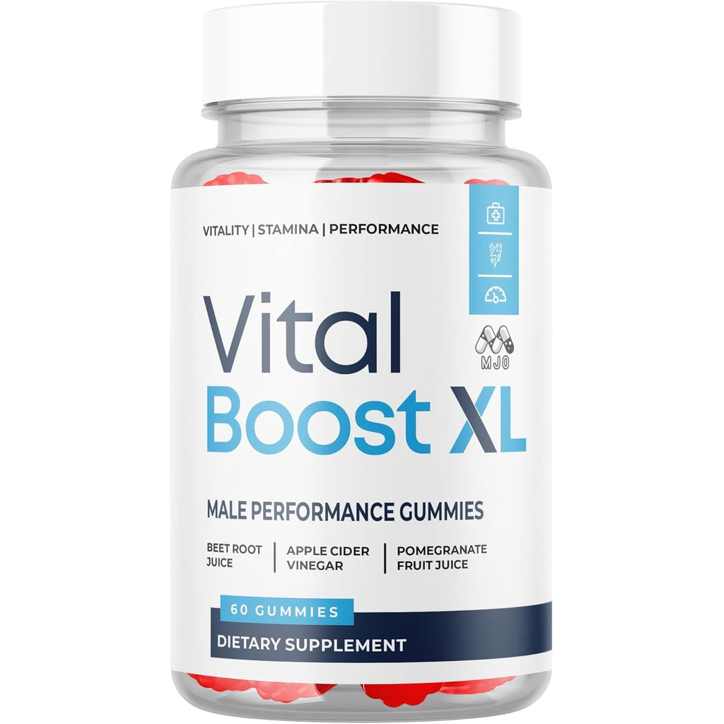 Vital Boost XL Gummies, Official Vitalboost X L Gummys for Men with All Natural Ingredients, Vital Boost XL Advanced Health & Wellness Support with Premium Active Lifestyle Vitamins (60 Gummies)